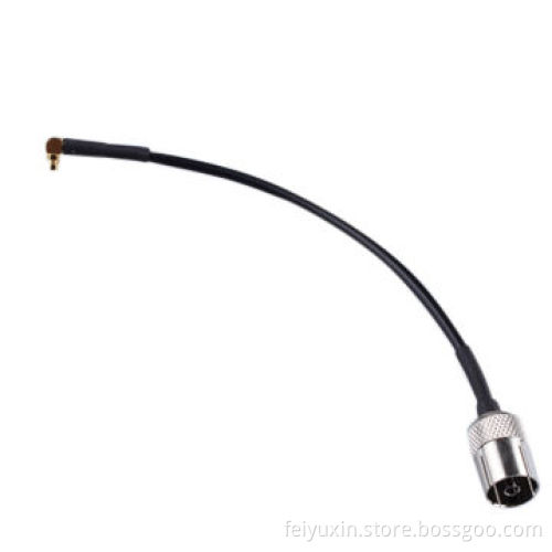 IEC Female TV Connector to R/A MMCX Male, RG174 CableNew